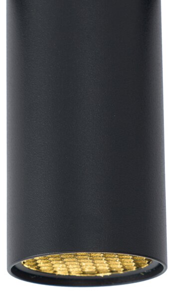 Faretto moderno nero per sistema a binario monofase GU10 35mm - Slimline Nubee Honey