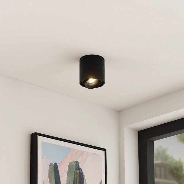 Faretto a soffitto Walza Arcchio, dimmerabile, Nero, Corridoio, Alluminio, Moderno, Plafoniera