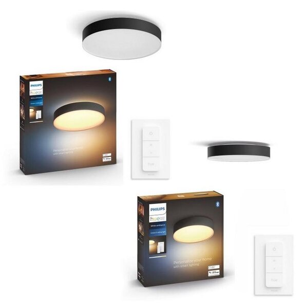 Philips - KIT 1x lampada LED dimmerabile Hue ENRAVE 33,5W/230V + 1x lampada LED dimmerabile 9,6W + telecomando