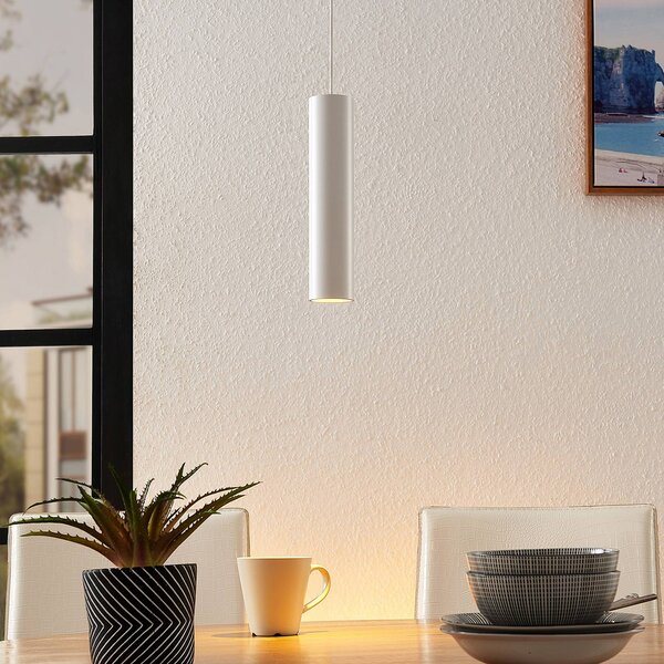 Lampada a sospensione Ejona Arcchio, dimmerabile, Bianco / Opale, Corridoio, Alluminio, Moderno, Lampada a sospensione