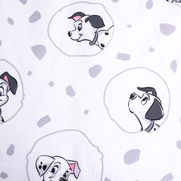 Set copripiumino e federa da bambini bianco in cotone per culla 100x135 cm 101 Dalmatians – Jerry Fabrics