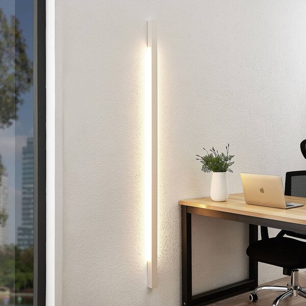 Applique da parete a LED Ivano Arcchio, Bianco / Opale, Corridoio, Alluminio, Moderno, Applique a LED