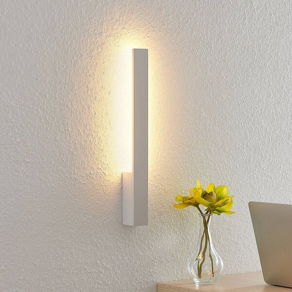 Applique da parete a LED Ivano Arcchio, Bianco / Opale, Corridoio, Alluminio, Moderno, Applique a LED