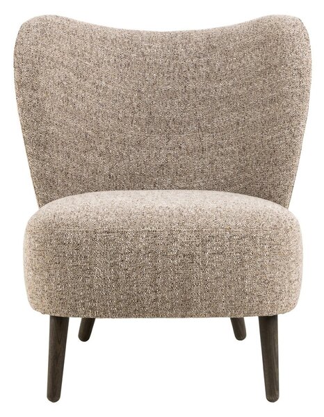 Poltrona beige in tessuto bouclé Elmont - Actona