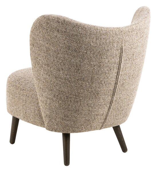 Poltrona beige in tessuto bouclé Elmont - Actona