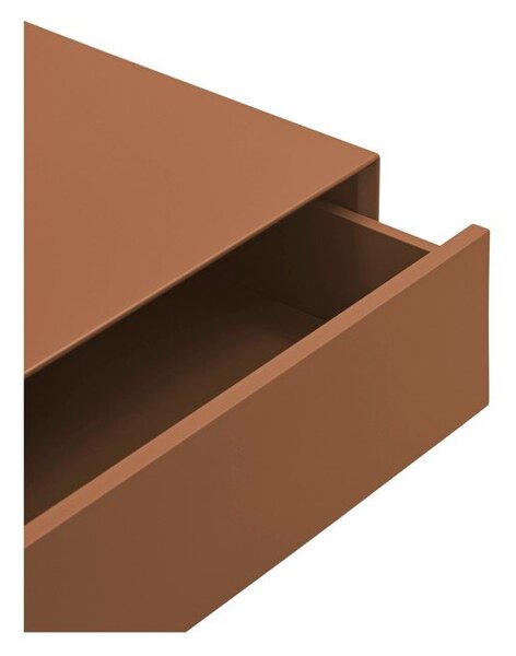 Comodino color mattone da parete Platt – Teulat