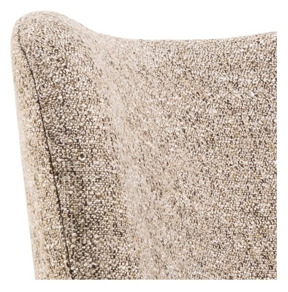 Poltrona beige in tessuto bouclé Elmont - Actona