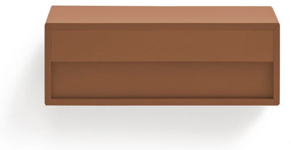 Comodino color mattone da parete Platt – Teulat