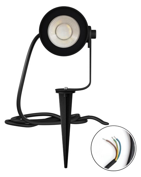 Faretto da Giardino 12W RGB+CCT IP66 con Picchetto Dimmerabile Colore RGB+CCT