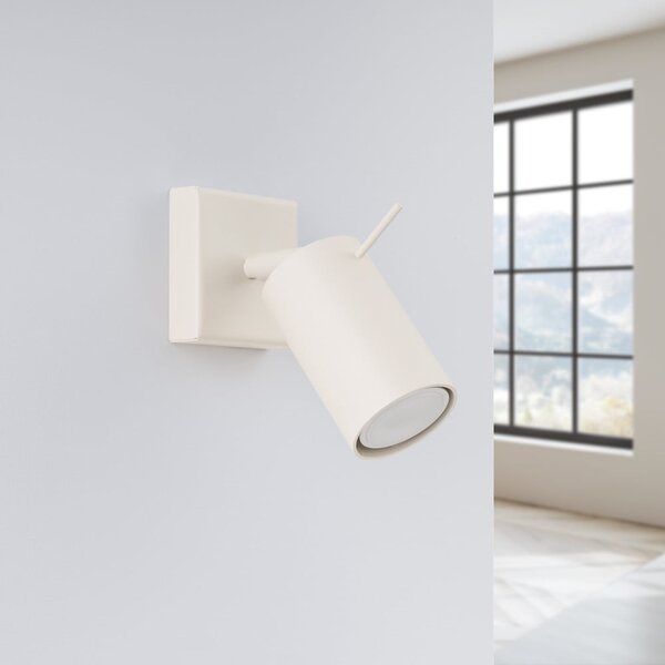 Faretto color crema 8x16 cm Etna – Sollux