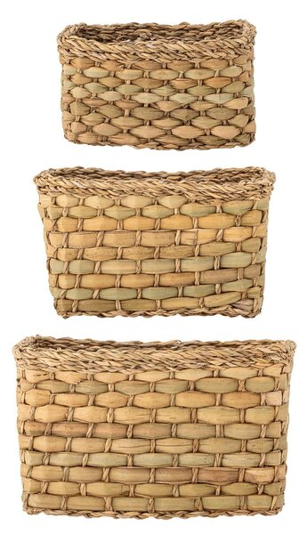 Set di 3 cestini in seagrass 26x16x16 cm Ramon - Bloomingville