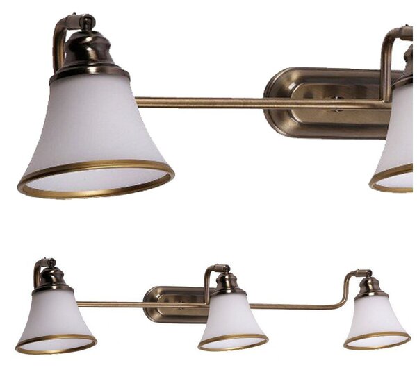 Lampada da parete retrò sopra lo specchio E14 marrone Grando 6547 Rabalux