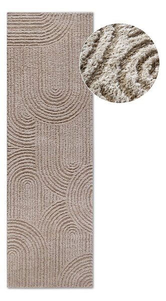 Passatoia beige 80x240 cm Chappe Beige - Elle Decoration