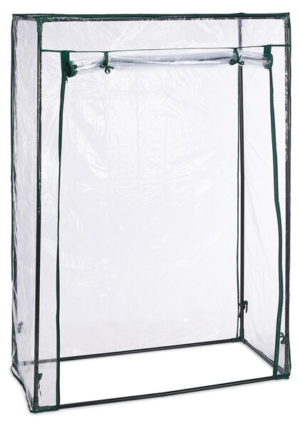 3 serre per pomodori, acciaio e telo in PVC, dimensioni: 150 x 100 x 50 cm, serra in telo per giardino e balcone, trasparente