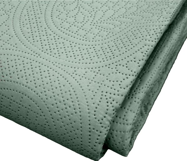 Set con copriletto e federa verde in microfibra 220x240 cm Romane – douceur d'intérieur