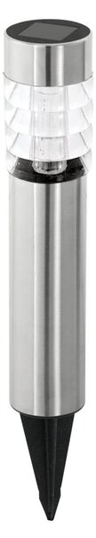 Eglo 48581 - Lampada solare LED con sensore, 0,06W/1,2V, 100 mAh, IP44, cromo opaco