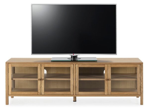 Mobile TV di colore naturale con effetto rovere 160x50x40 cm Ceci – MOME