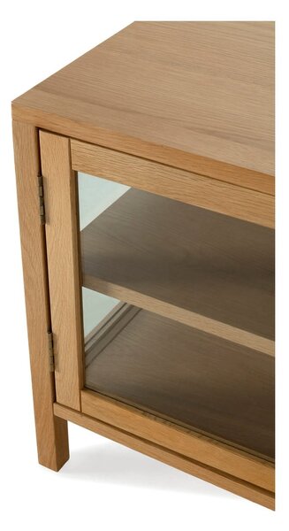 Mobile TV di colore naturale con effetto rovere 160x50x40 cm Ceci – MOME