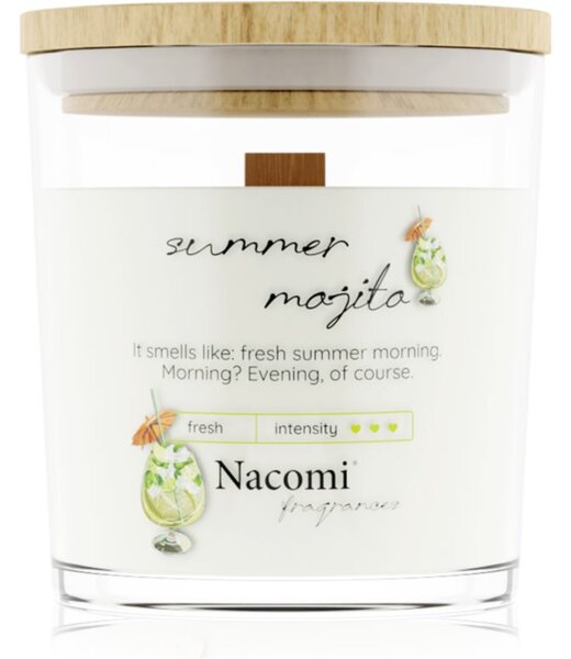 Nacomi Soy Candle Home Fragrances candela profumata con stoppino in legno 140 g