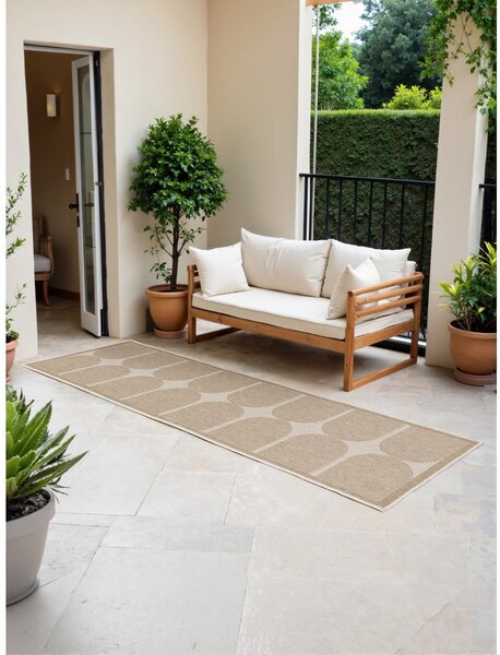 Passatoia da interno ed esterno beige/avorio 80x250 cm Duet Bowen – NORTHRUGS