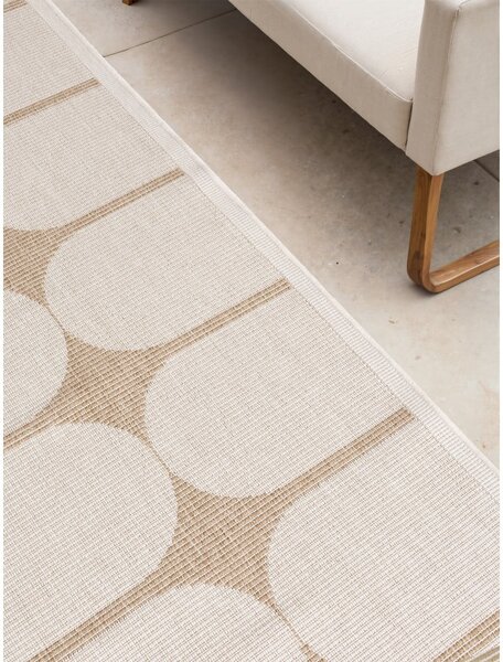 Passatoia da interno ed esterno beige/avorio 80x250 cm Duet Bowen – NORTHRUGS