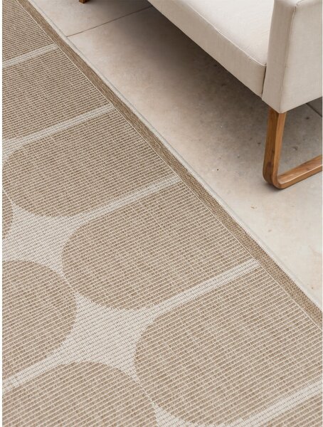 Passatoia da interno ed esterno beige/avorio 80x250 cm Duet Bowen – NORTHRUGS