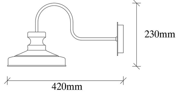 Lampada da parete nera ø 22 cm Kiruna – Opviq lights