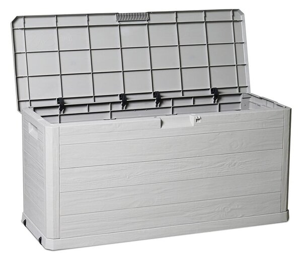 Contenitore da giardino grigio chiaro in plastica Woodys – Toomax