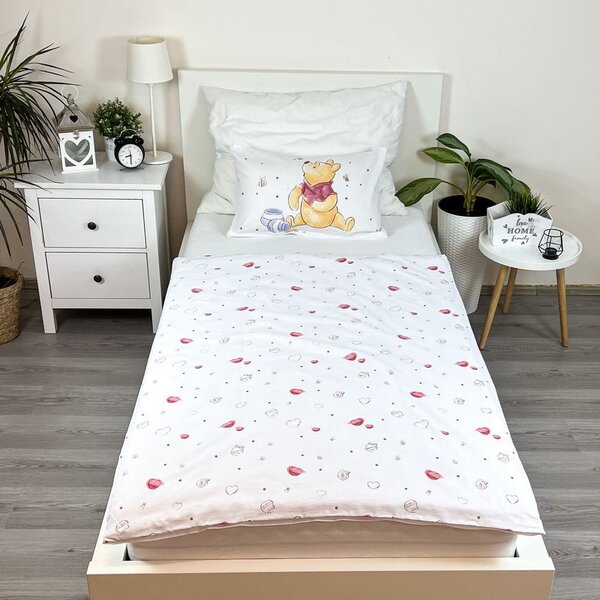 Set copripiumino e federa da bambini bianco in cotone per culla 100x135 cm WTP "Birthday party" – Jerry Fabrics