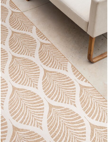 Passatoia da interno ed esterno beige/avorio 80x250 cm Duet Liora – NORTHRUGS