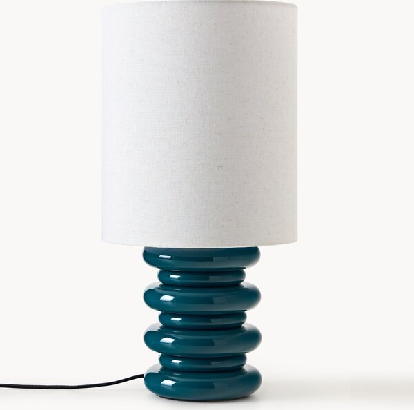 Lampada da tavolo con base in legno Nicolas