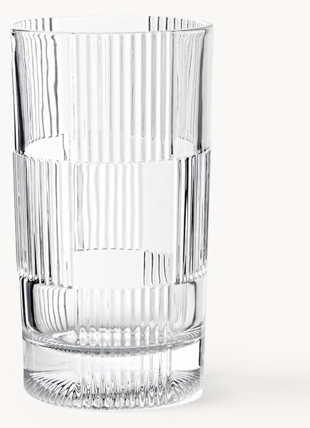 Set di 4 bicchieri highball con motivo in rilievo Bicchi