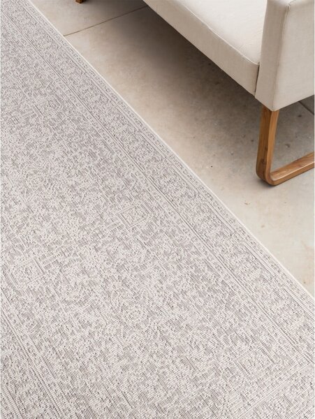 Passatoia da interno ed esterno grigia/avorio 80x250 cm Duet Kona – NORTHRUGS
