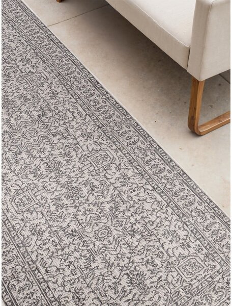 Passatoia da interno ed esterno grigia/avorio 80x250 cm Duet Kona – NORTHRUGS