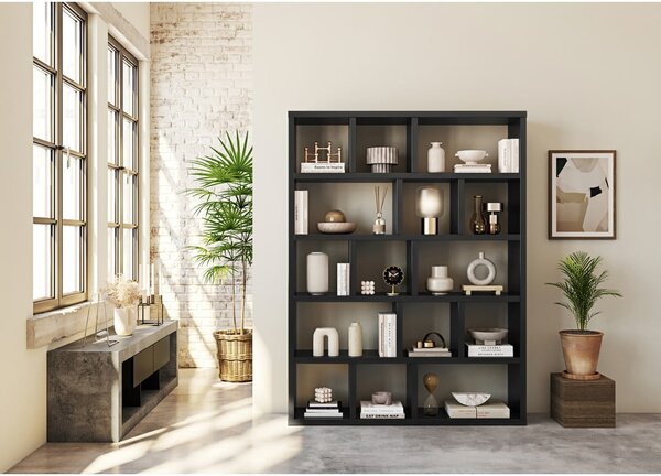 Tavolo TV grigio-nero in cemento 175x52 cm Nara - TemaHome