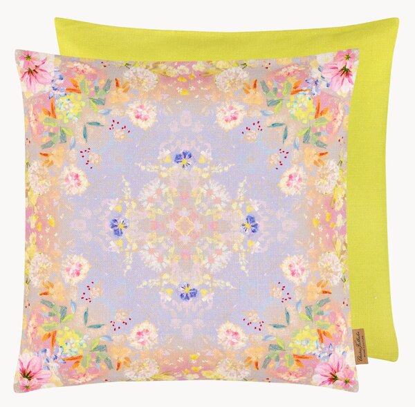 Copricuscino reversibile in lino Mystic Garden