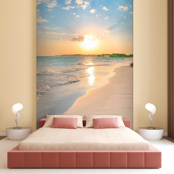 Carta da parati Tramonto sulla costa del mare, Carta da parati Mare, u53408 : Uwalls.it