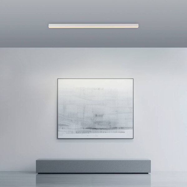 PURE Plafoniera a LED Lines, dimmerabile, Bianco / Opale, Soggiorno / Sala da pranzo, Alluminio, Moderno, Plafoniera LED