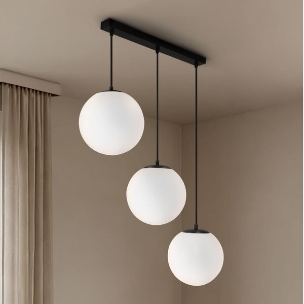 BRILAGI - Lampadario a sospensione con cavo POLOS 3xE27/40W/230V nero