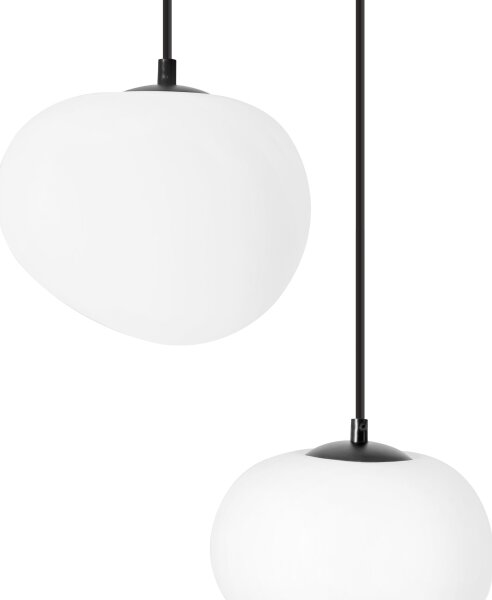 BRILAGI - Lampadario a cavo PEBBLES 3xE27/40W/230V nero