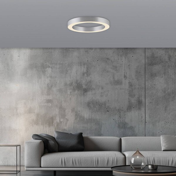 PURE Plafoniera a LED Lines, dimmerabile, Cromo / Argento, Soggiorno / Sala da pranzo, Alluminio, Moderno, Plafoniera LED