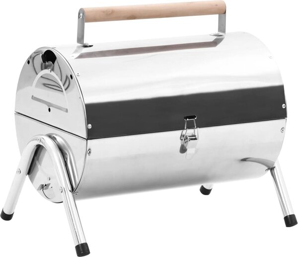 Barbecue a carbonella da tavolo portatile in stile elegante con doppia griglia in acciaio inossidabile DE52202