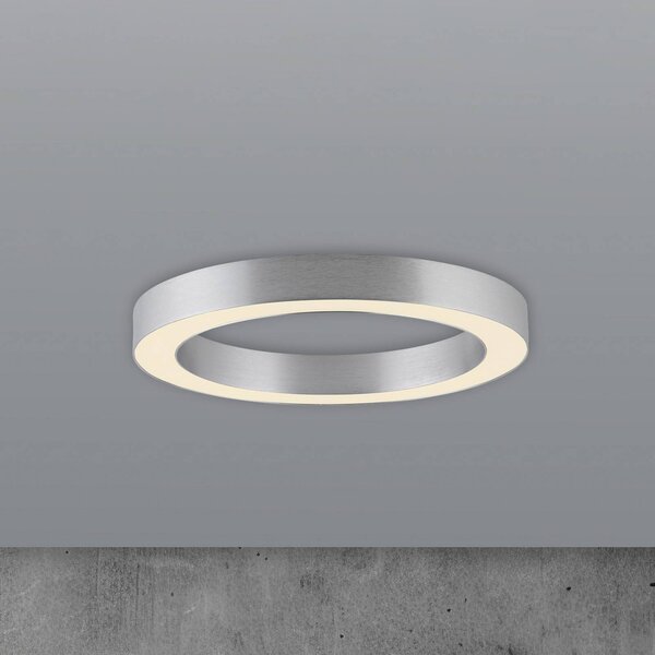 PURE Plafoniera a LED Lines, dimmerabile, Cromo / Argento, Soggiorno / Sala da pranzo, Alluminio, Moderno, Plafoniera LED