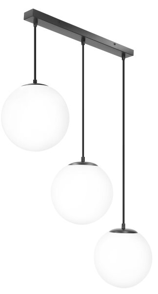 BRILAGI - Lampadario a sospensione con cavo POLOS 3xE27/40W/230V nero