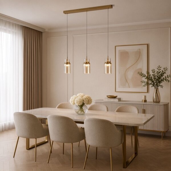 Rabalux 72036 - Lampadario LED a cavo ZAYEN LED/27W/230V 3000K oro