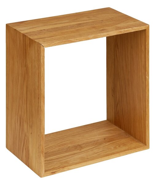 Mensola di colore naturale in rovere massiccio con ripiani multipli 30 cm Lattoon – House Nordic