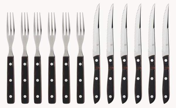Set di 12 posate da barbecue Old Farmer Classic, 6 persone