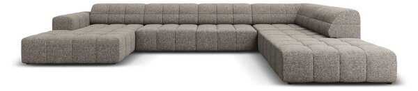Divano angolare in grigio scuro (con penisola a destra/a forma di "U") Chicago – Cosmopolitan Design