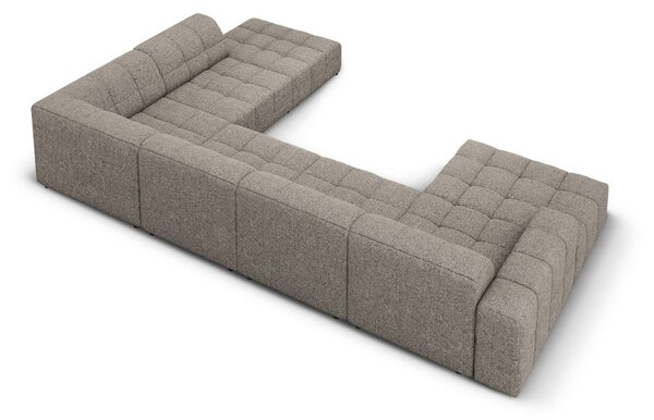 Divano angolare in grigio scuro (con penisola a destra/a forma di "U") Chicago – Cosmopolitan Design