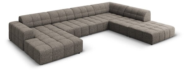 Divano angolare in grigio scuro (con penisola a destra/a forma di "U") Chicago – Cosmopolitan Design